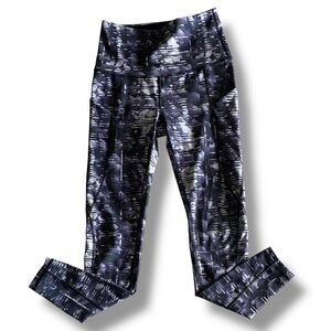 Ododos Women's High-Waist Blue/Abstract Pattern Workout Leggings